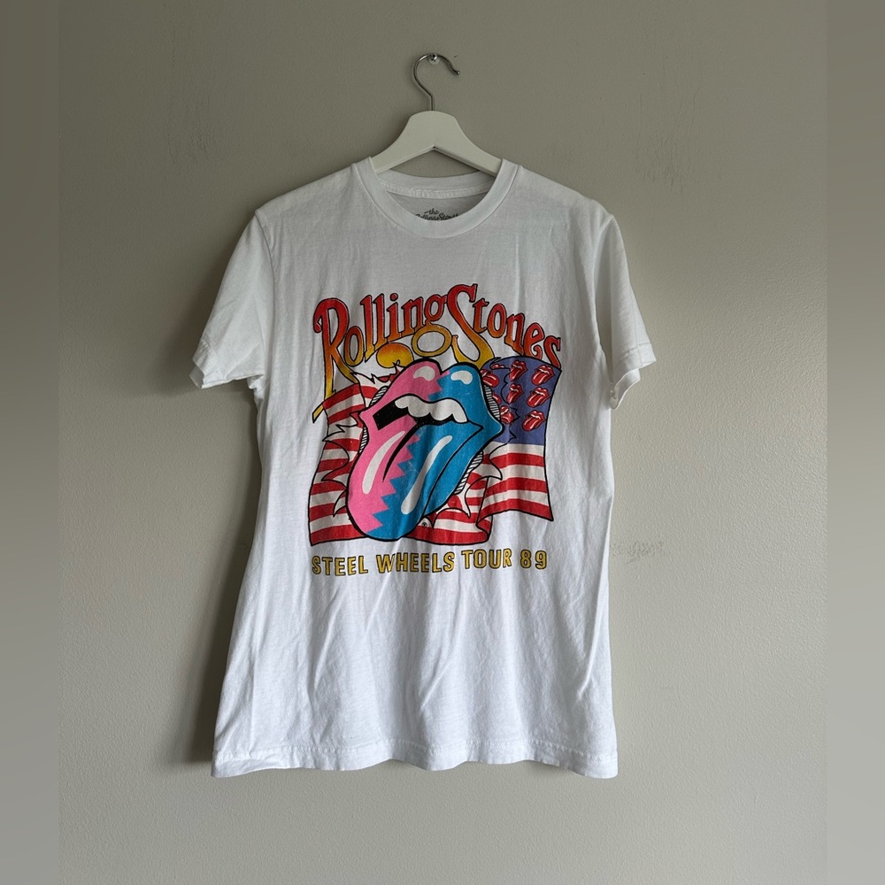 Rolling Stones White T Shirt